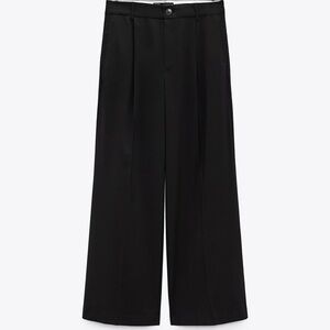 Zara Chic Black Women's Wide-Leg Pants